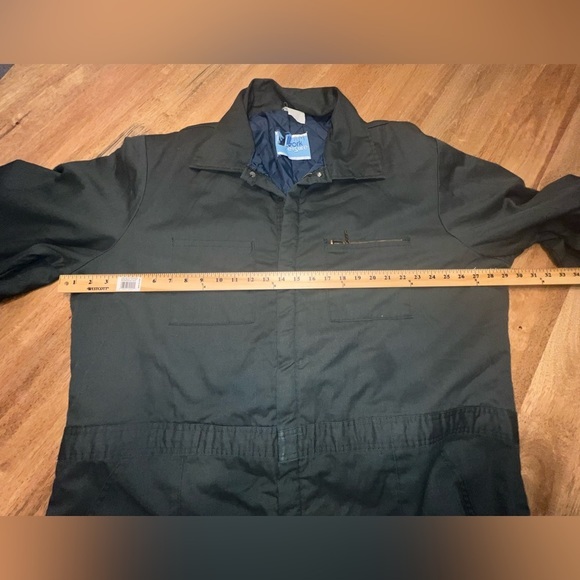 Vintage Sears Work Leisure Dark Green Insulated Coveralls Boiler Suit Men’s 2XL. - Picture 5 of 14